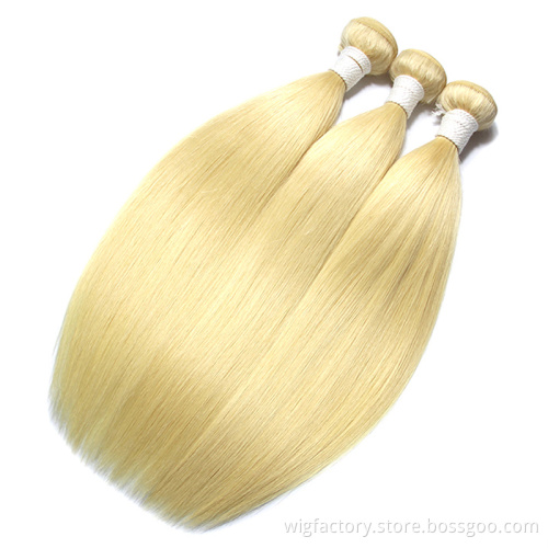 613 Brazilian Human Hair Straight Bundles, Remy Human Hair Bundle Colored,Honey Blonde Bundles Vendors